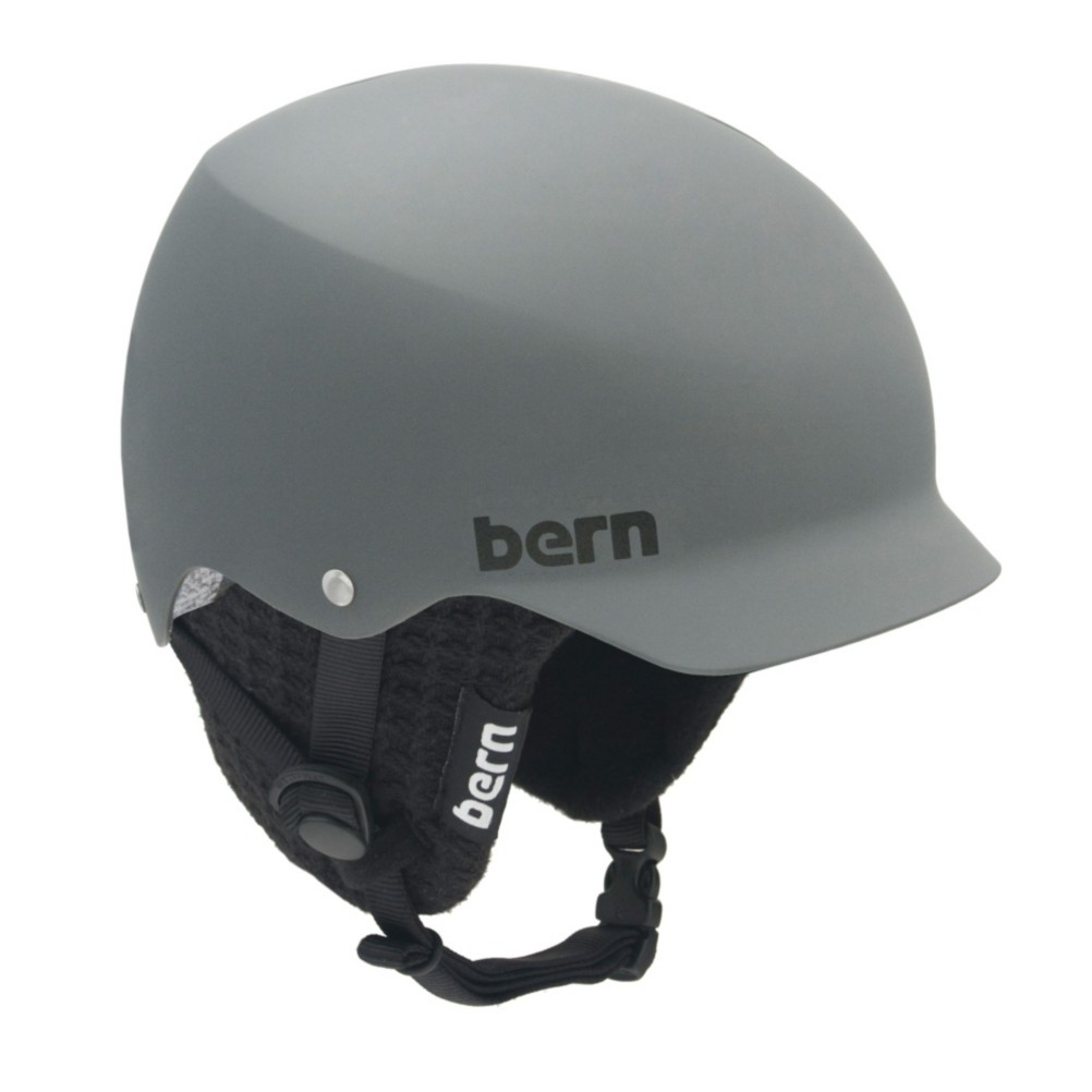 Bern Baker Knit Hard Hat, Matte Grey-Black Knit, swatch