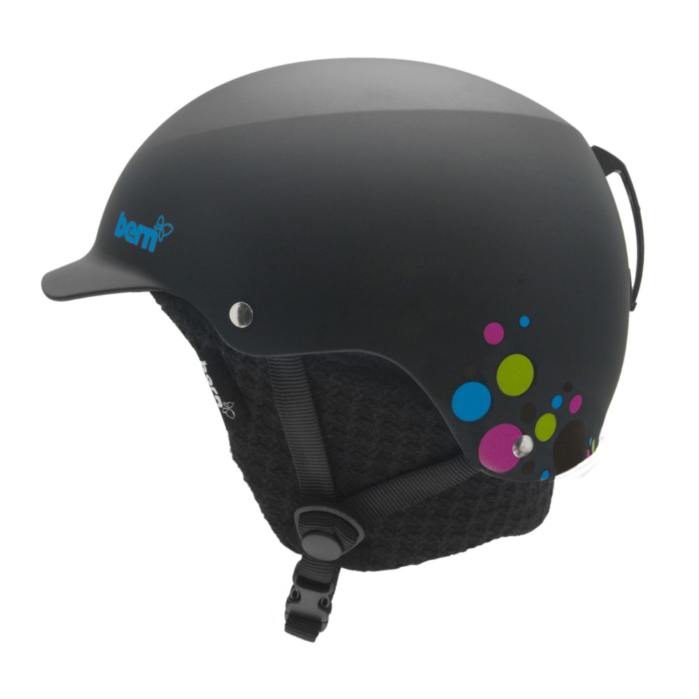 Bern Muse Polka Dot Knit Hard Hat - Womens 2010 - Medium/Matte-Black-Polka-Dot-Black