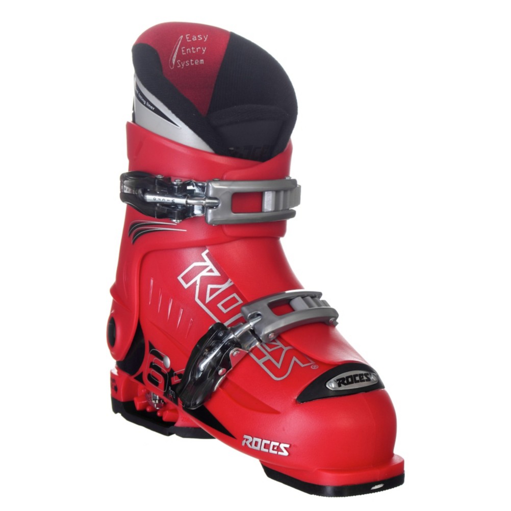 Roces Idea Adjustable Kids Ski Boots 2013, Red, swatch