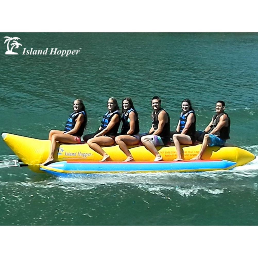 Island Hopper Commercial Banana Boat 6 Passenger Towable Tube, , medium