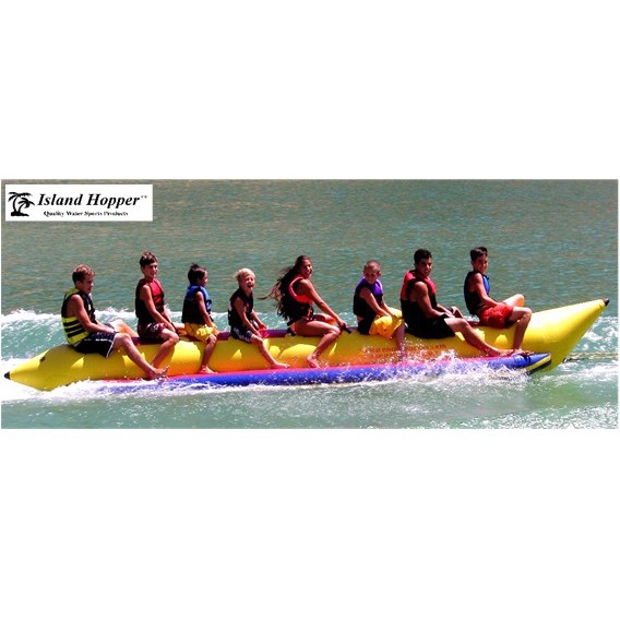 Island Hopper Commercial Banana Boat 8 Passenger Towable Tube, , medium