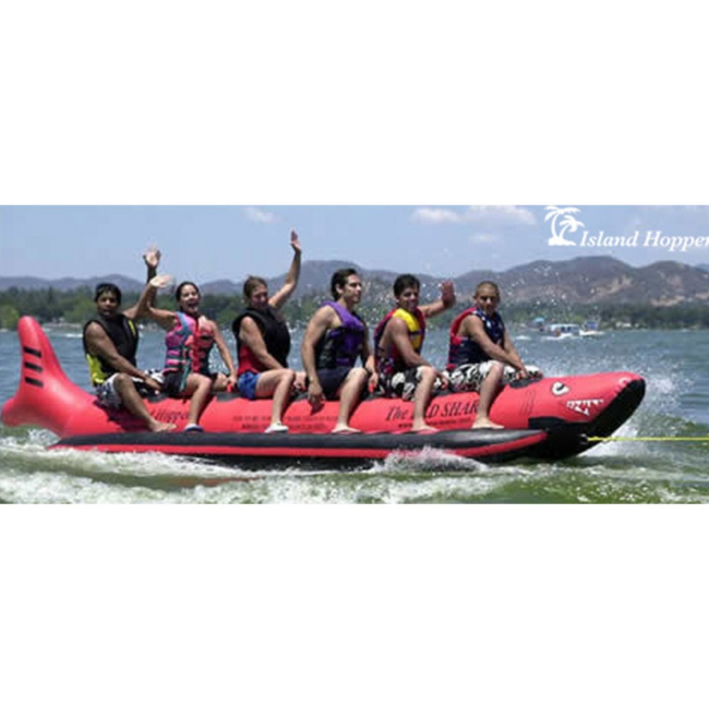 Island Hopper The Red Shark 6 Passenger Towable Tube, , medium