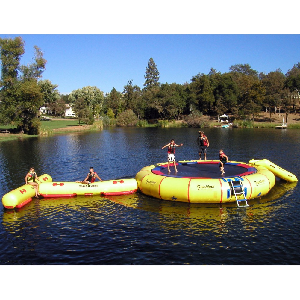 Island Hopper Giant Jump 25 Foot Water Trampoline 2012