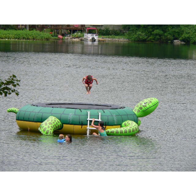 Island Hopper Turtle Jump 15 Foot Water Trampoline 2012