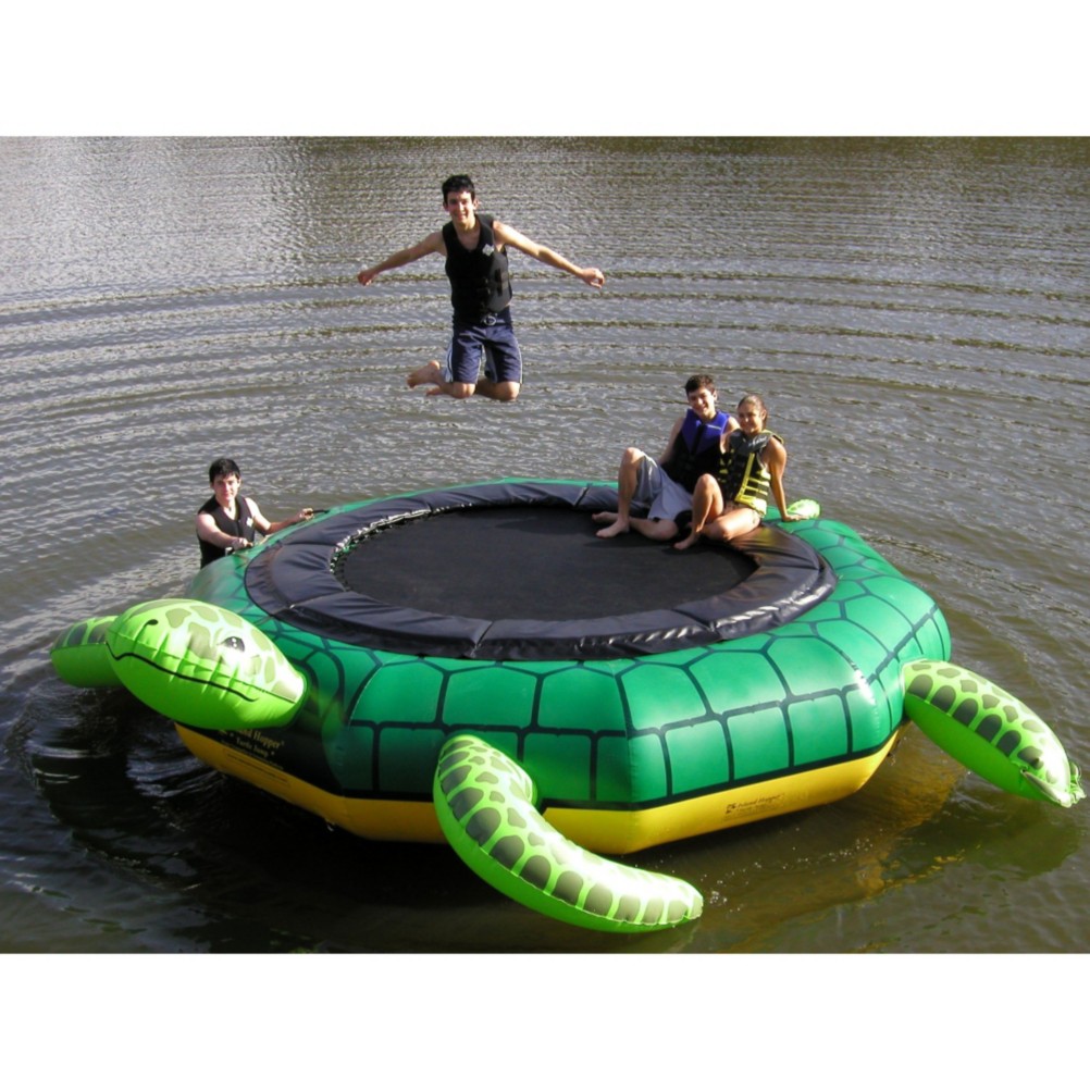 Island Hopper Turtle Jump 15 Foot Water Trampoline, , medium