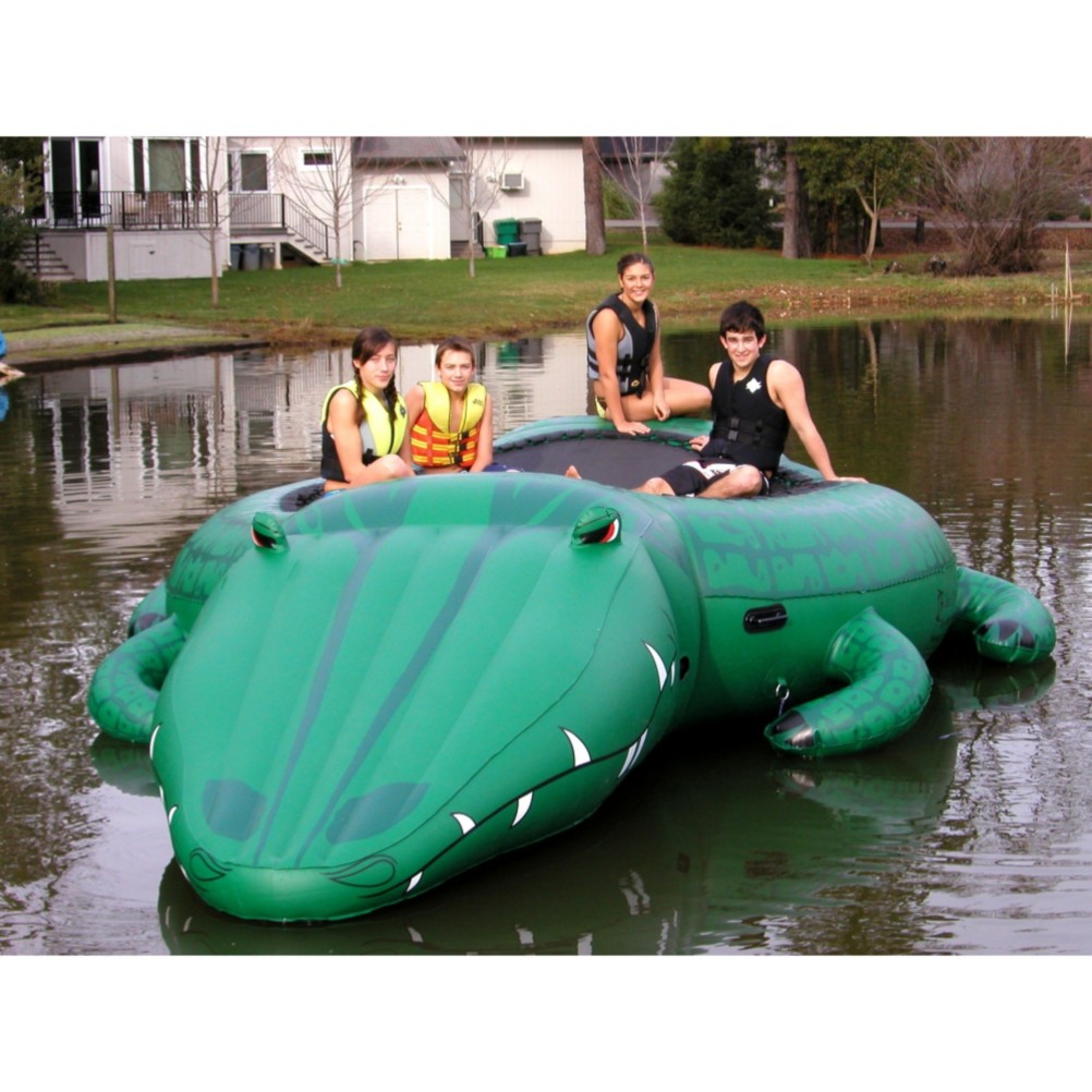 Island Hopper Gator 13 Foot Bounce Platform with Slide 2012
