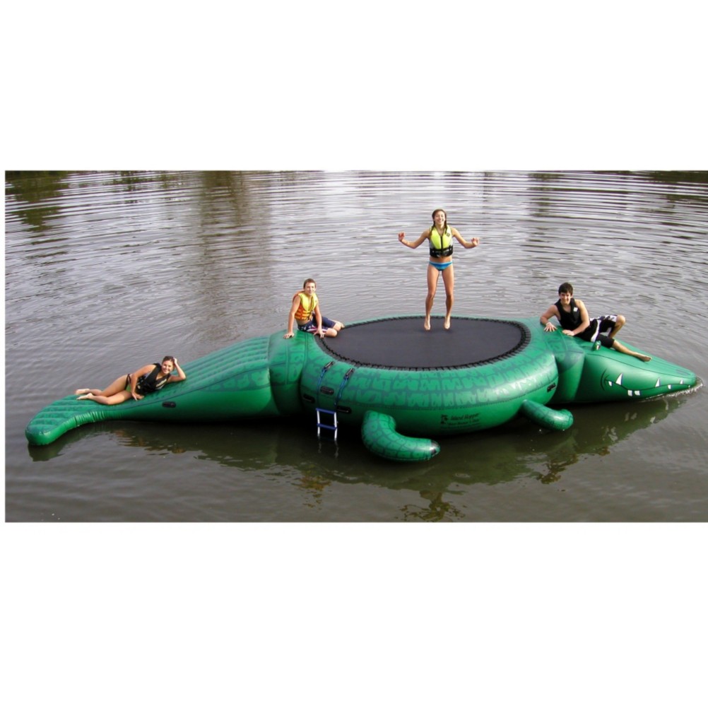 Island Hopper Gator 13 Foot Bounce Platform with Slide 2012