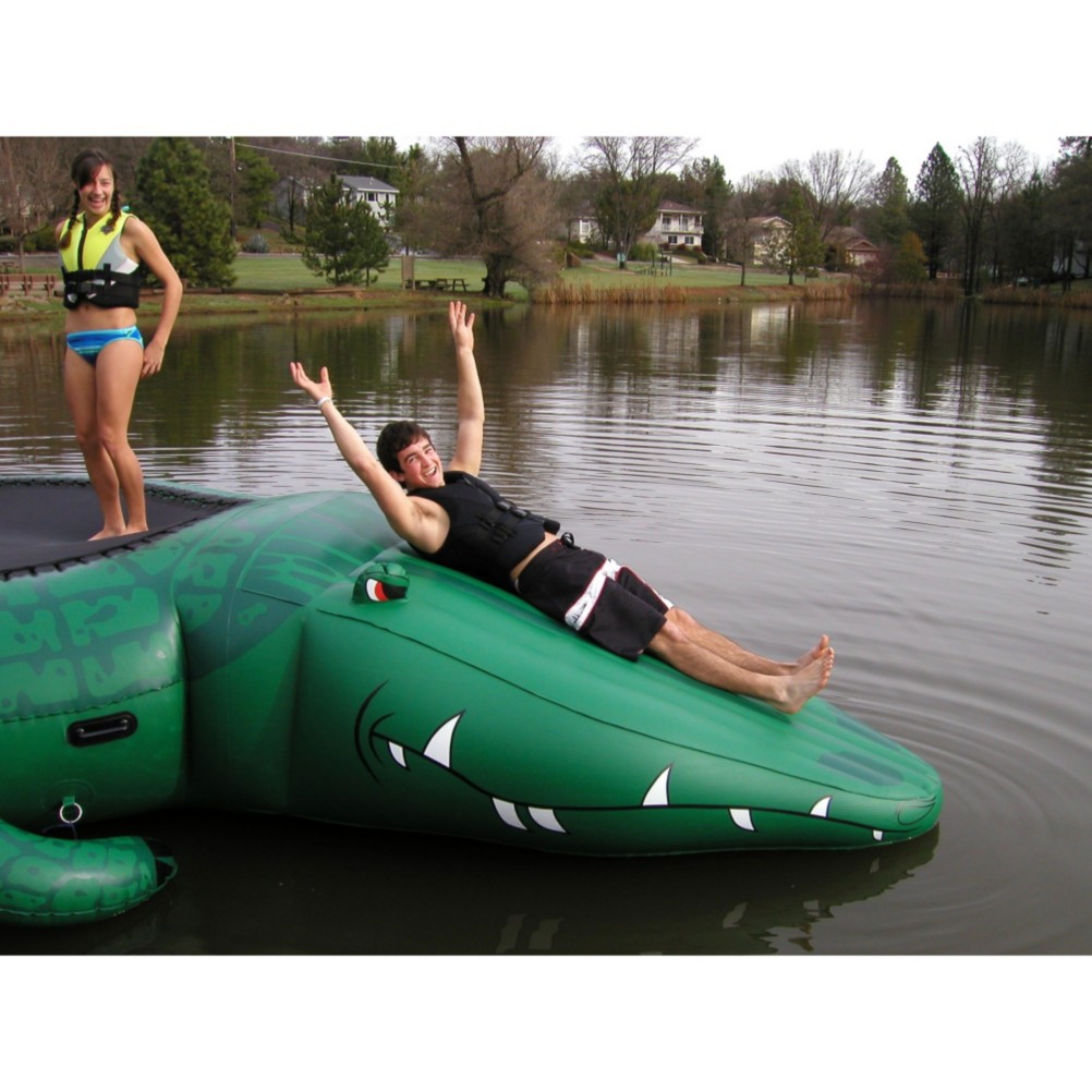 Island Hopper Gator 13 Foot Bounce Platform with Slide 2012