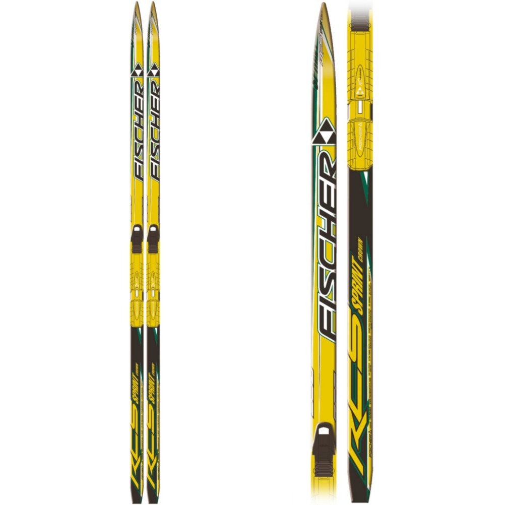 Fischer Sprint Crown Jr Cross Country Skis with Bindings 2010
