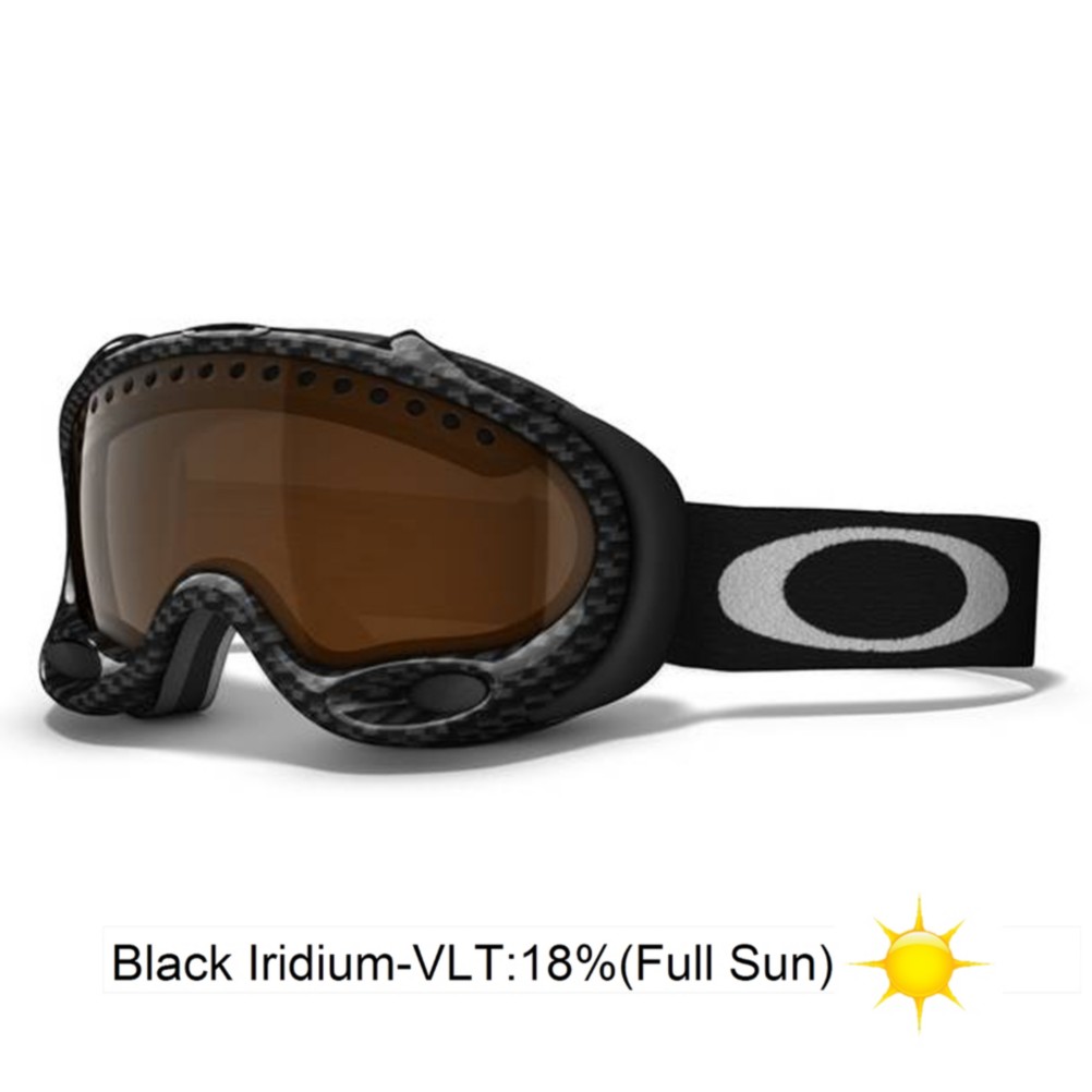 Oakley A Frame Goggles 2013, Carbon Fiber-Black Iridium, medium