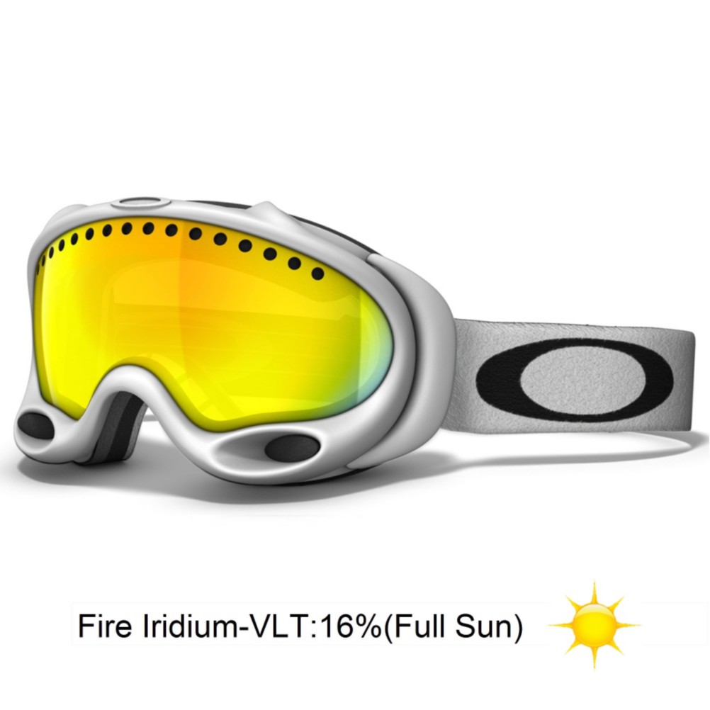 Oakley A Frame Goggles 2013, Matte White-Fire Iridium, swatch
