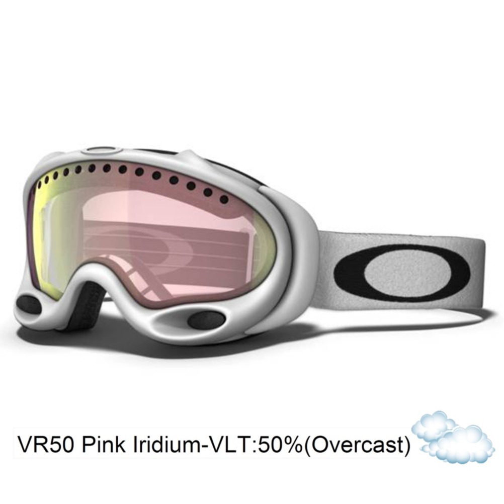Oakley A Frame Goggles 2014, Matte White-Vr50 Pink Iridium, swatch