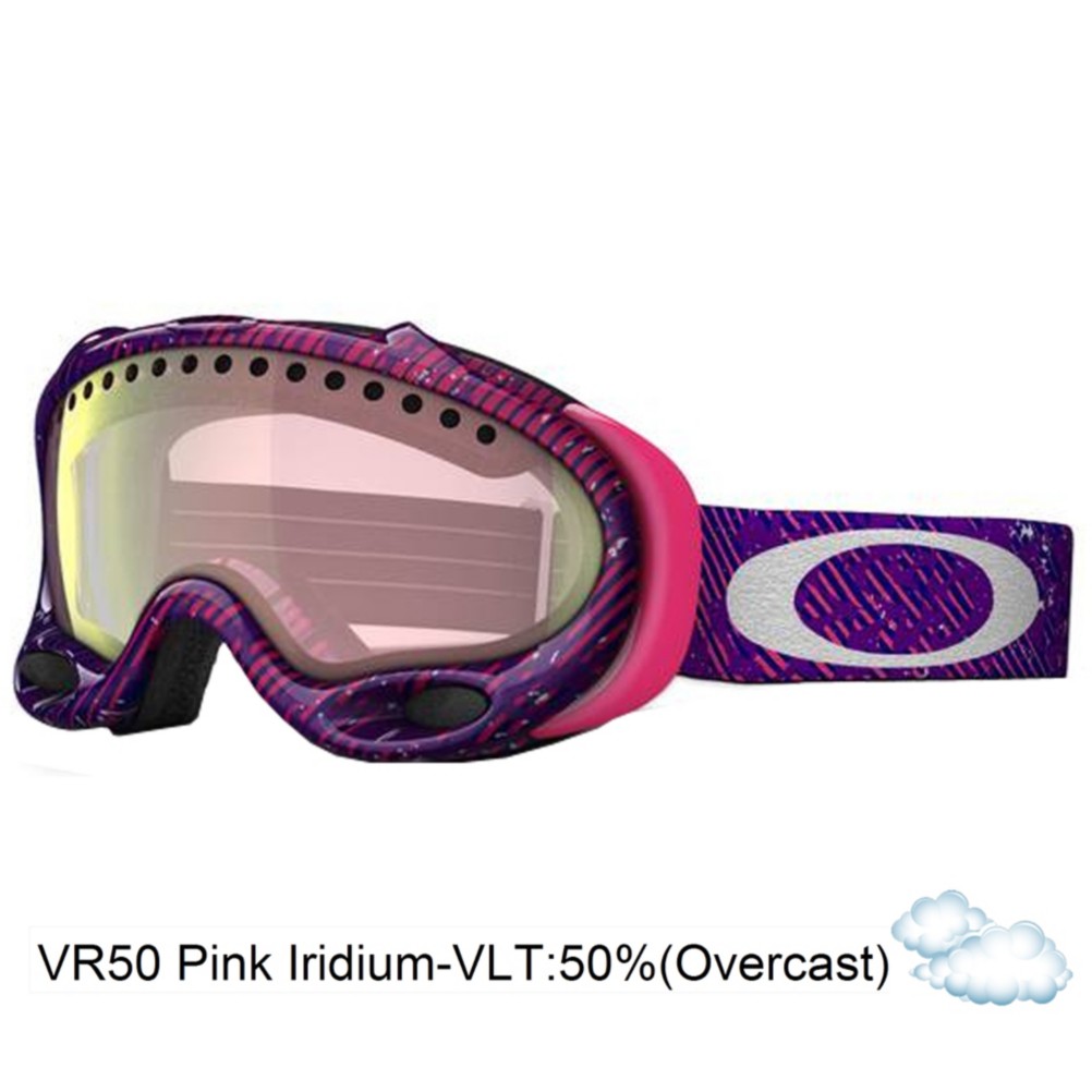 Oakley A Frame Goggles 2013, Camo Net Purple Pink-Vr50 Pink Iridium, swatch