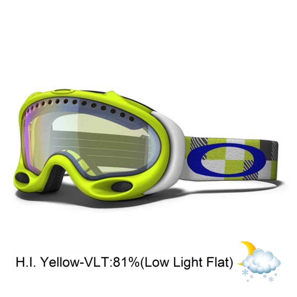 Oakley A Frame Goggles 2013, Lightning Green Digi Camo-H.i. Yellow, swatch