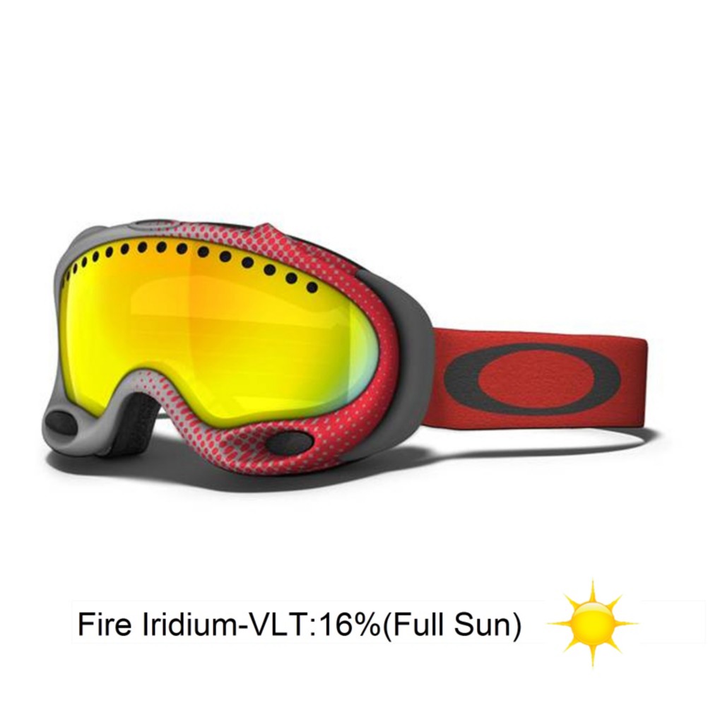 Oakley A Frame Goggles 2013, Half Tone Red Grey-Fire Iridium, medium