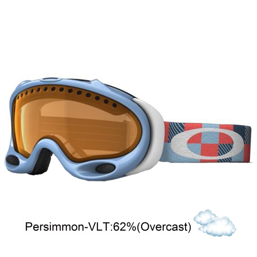 Oakley A Frame Goggles 2013, Crystal Blue Digi Camo-Persimmon, swatch
