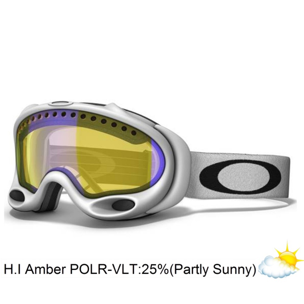Oakley A Frame Polarized Goggles 2014, Matte White-H.I. Amber Polarized, swatch