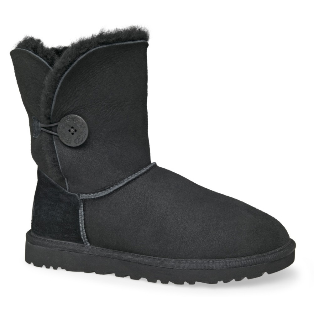 UGG Australia Bailey Button Womens Boots, Black, medium