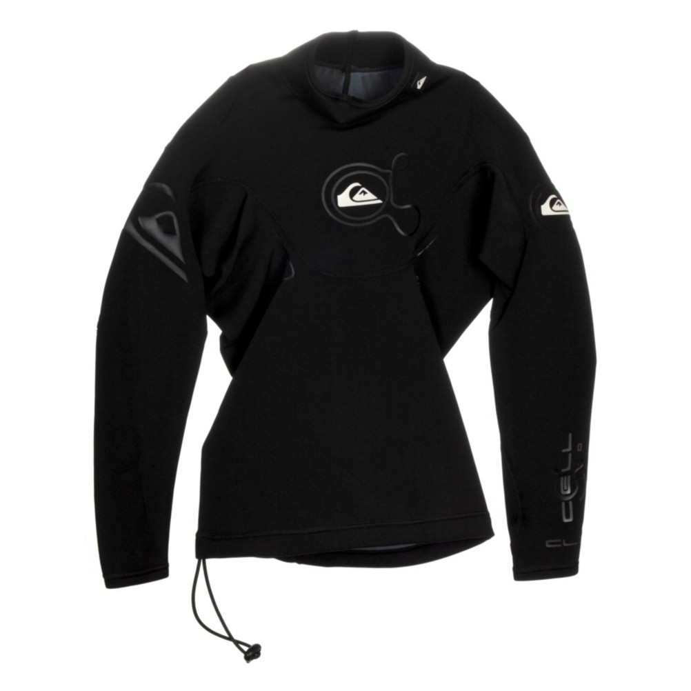Quiksilver Cell CL:3 Flatlock 1mm HyperStretch Jacket Wetsuit Top - Mens