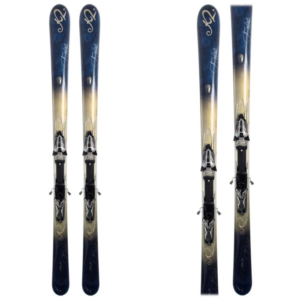 K2 T:Nine Lotta Luv Womens Skis with M1 11.0 Bindings Array