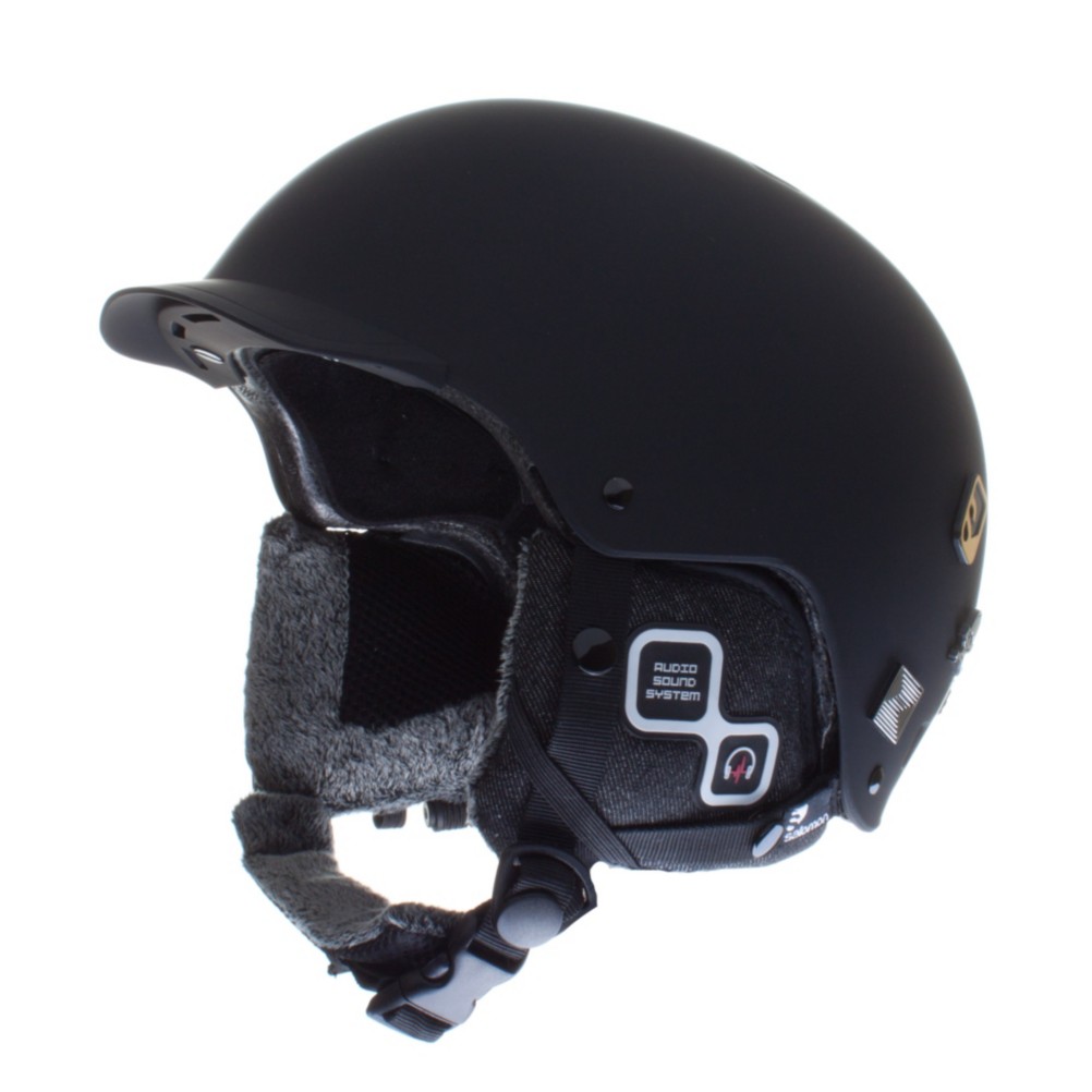 Salomon Brigade Audio Helmet 2013, Matte Black, medium