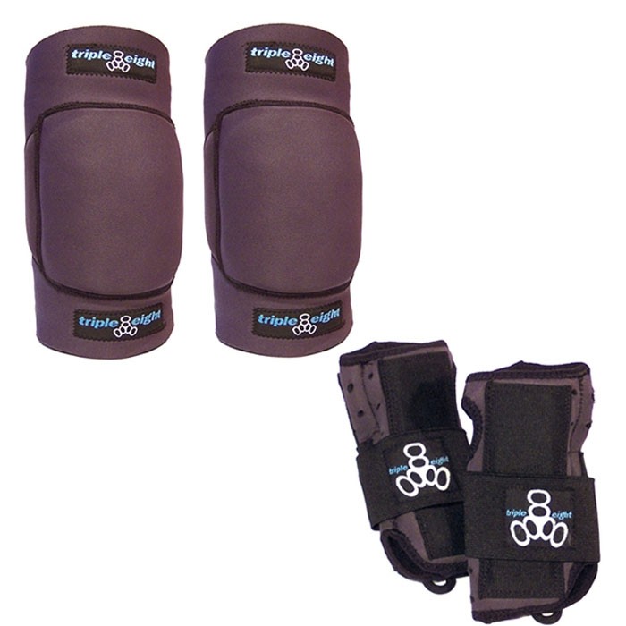 Triple 8 2-Pack Snow Wrist and Undercover Knee Pads - Adult 2010