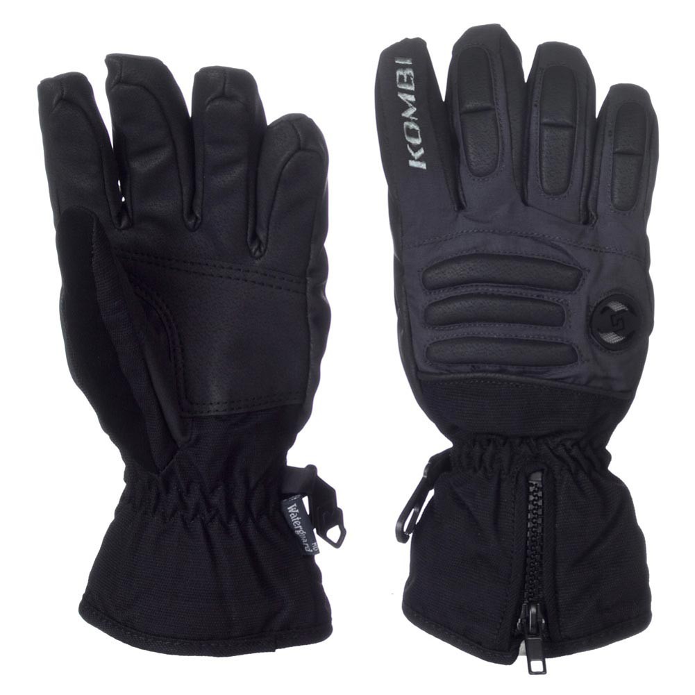 Kombi Bumps Kids Gloves, Black-Grey, medium