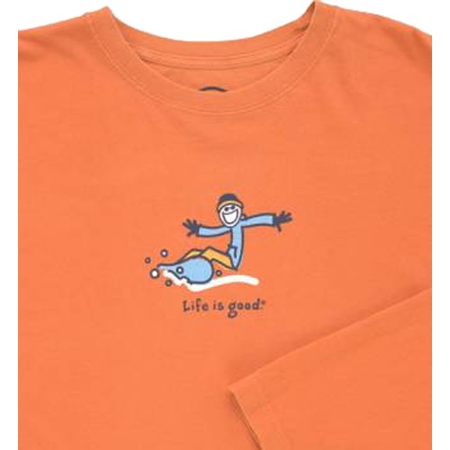 Life Is Good Side Snowboard Long Sleeved Shirt - Mens 2010