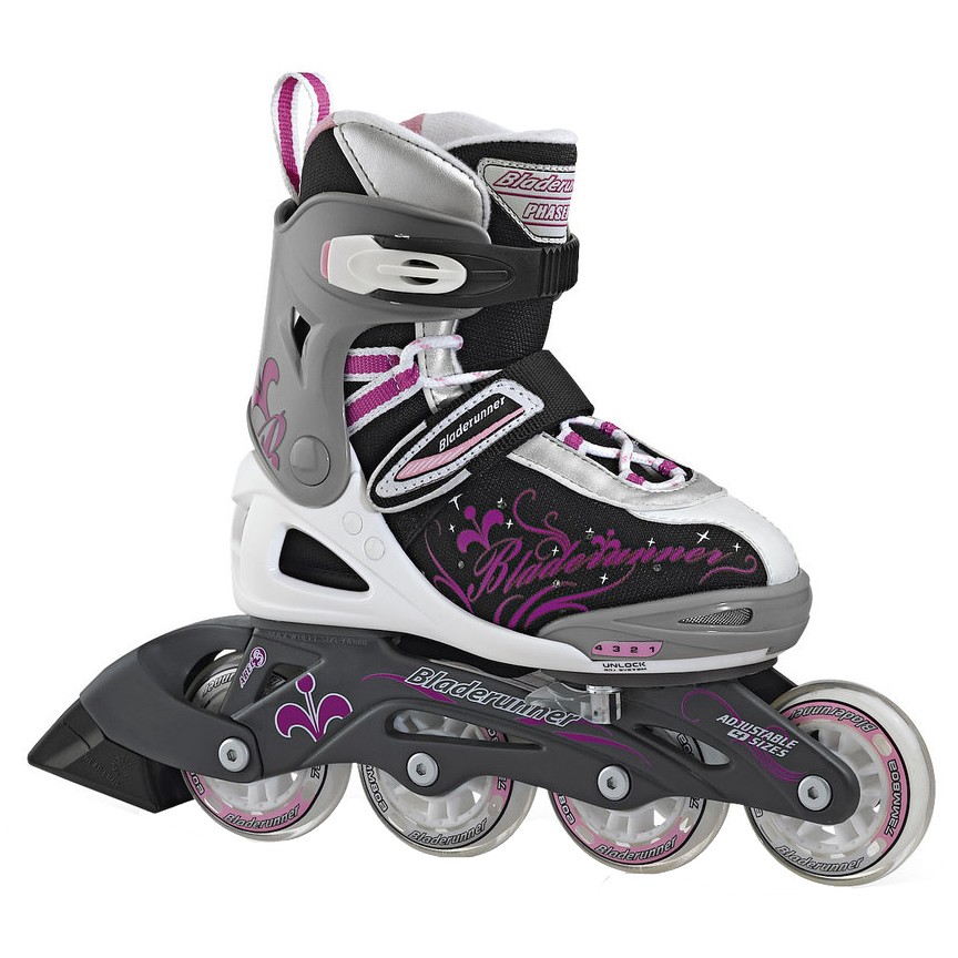 Rollerblade Phaser Adjustable Girls Inline Skates 2010