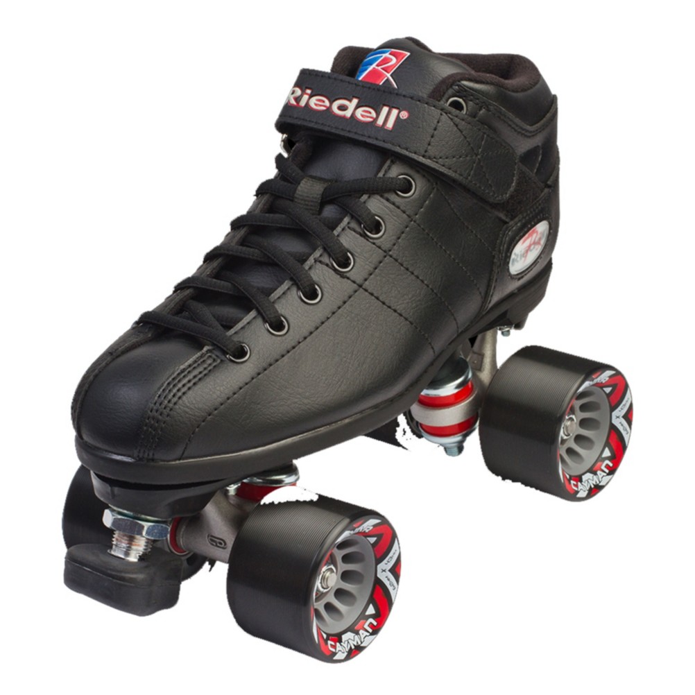 Riedell R3 Speed Roller Skates, Black, medium