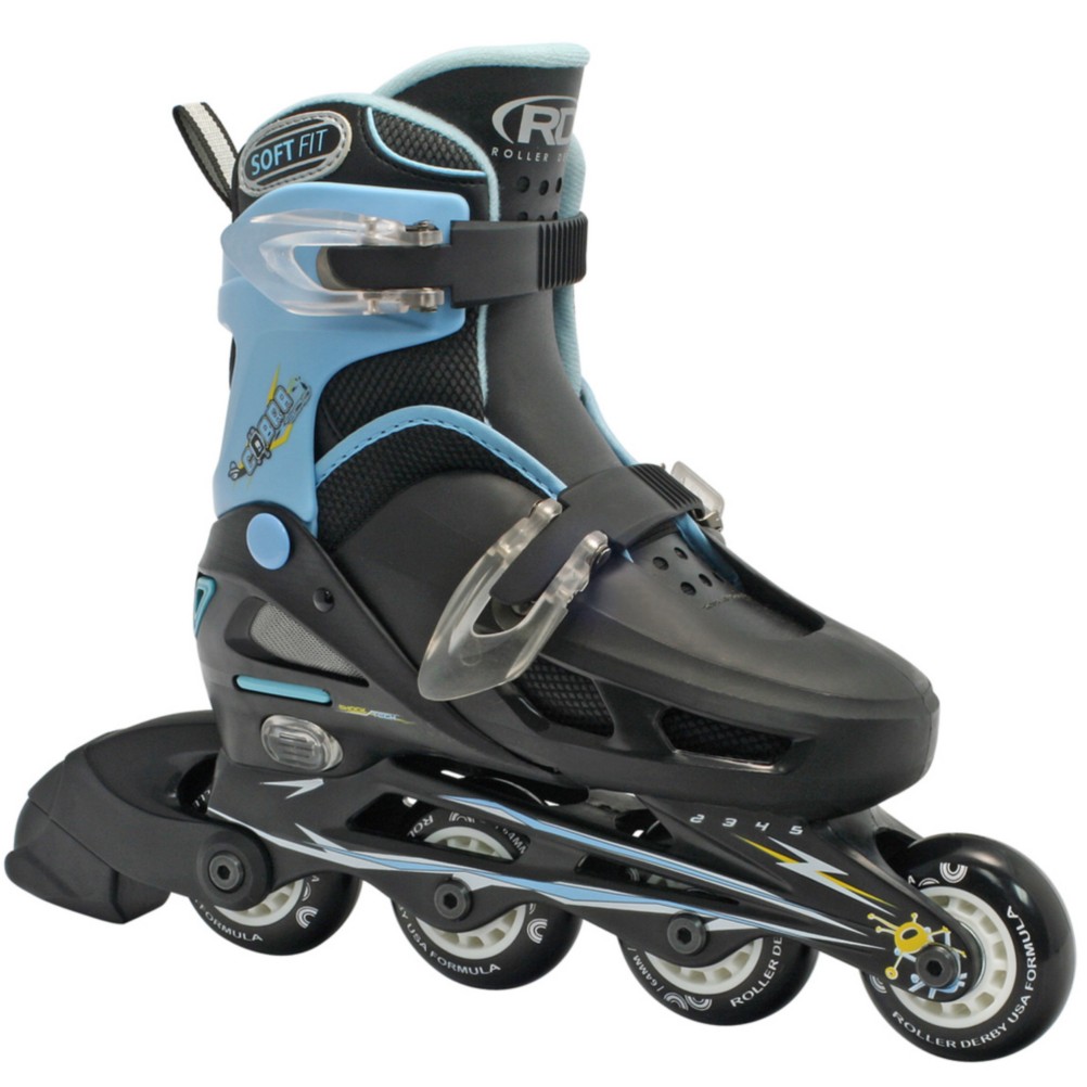 Roller Derby Cobra Adjustable Kids Inline Skates 2017, , 256
