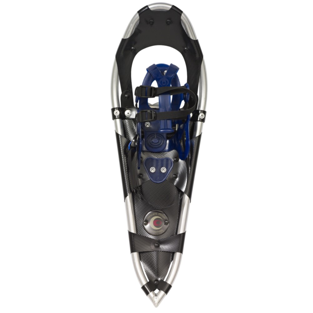 Crescent Moon Silver Series 9 Buckle Binding Snowshoes, Polished Aluminum, medium