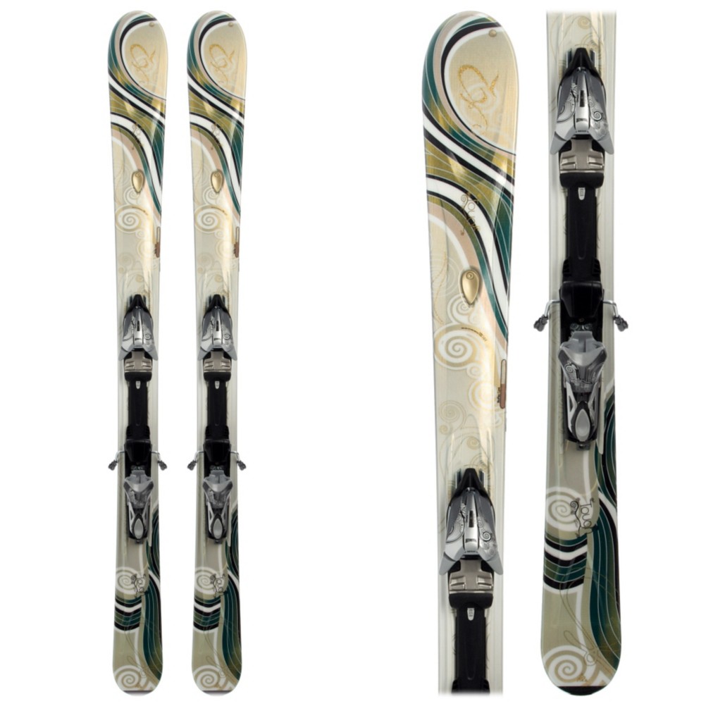 K2 T:9 Tough Luv Womens Skis with M1 11.0 Ti Demo Bindings 2009 Array