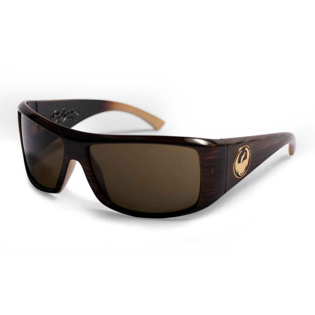 Dragon Calaca Mocha Stripe Sunglasses