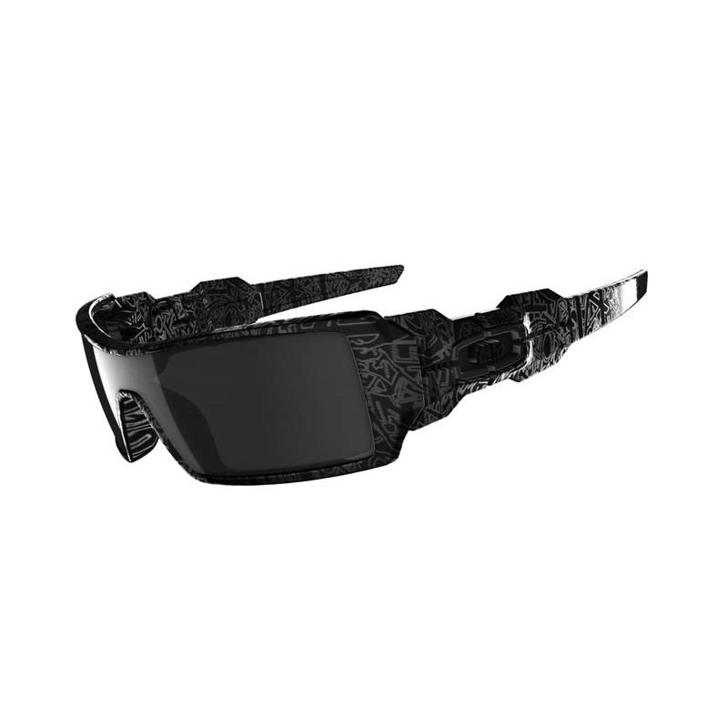 Oakley Oil Rig Sunglasses, Polished-Black, medium