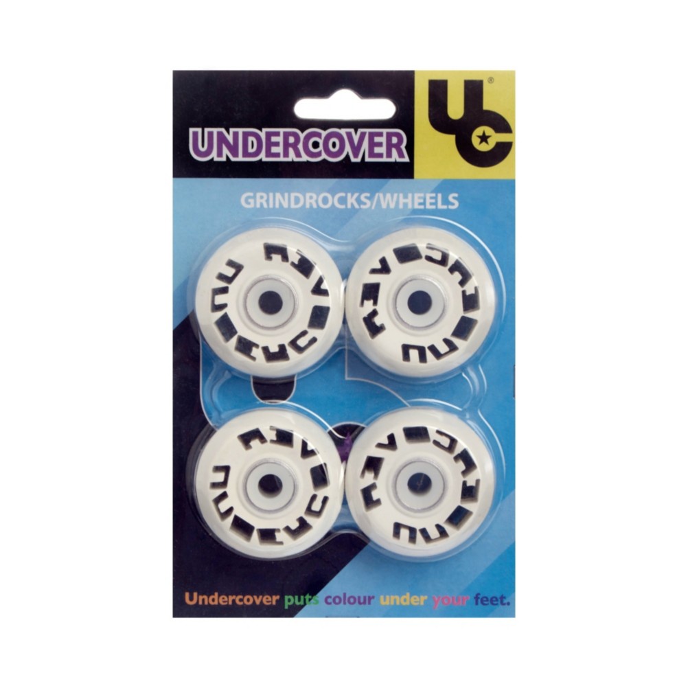 UnderCover Grind Rocks Aggressive Skate Wheels - 4 Pack, White, medium