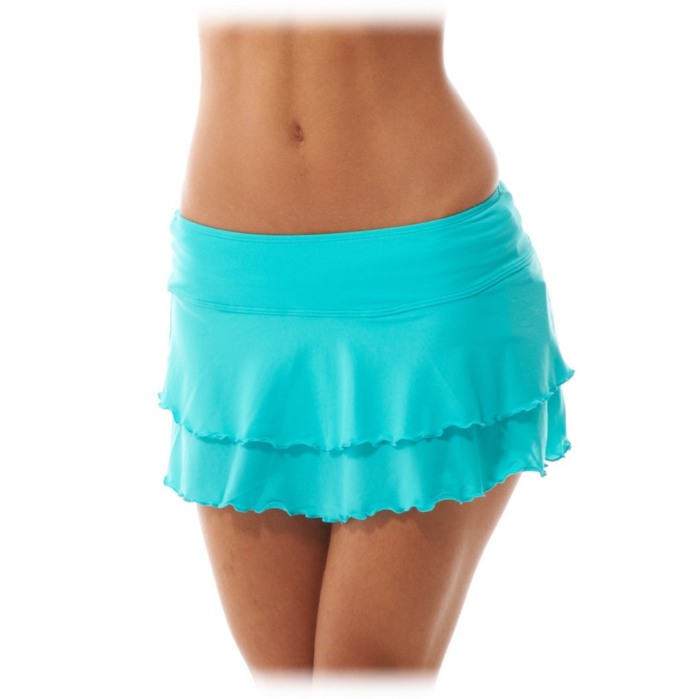 Body Glove Lambada Skirt Bathing Suit Cover Up, Sea Blue, swatch