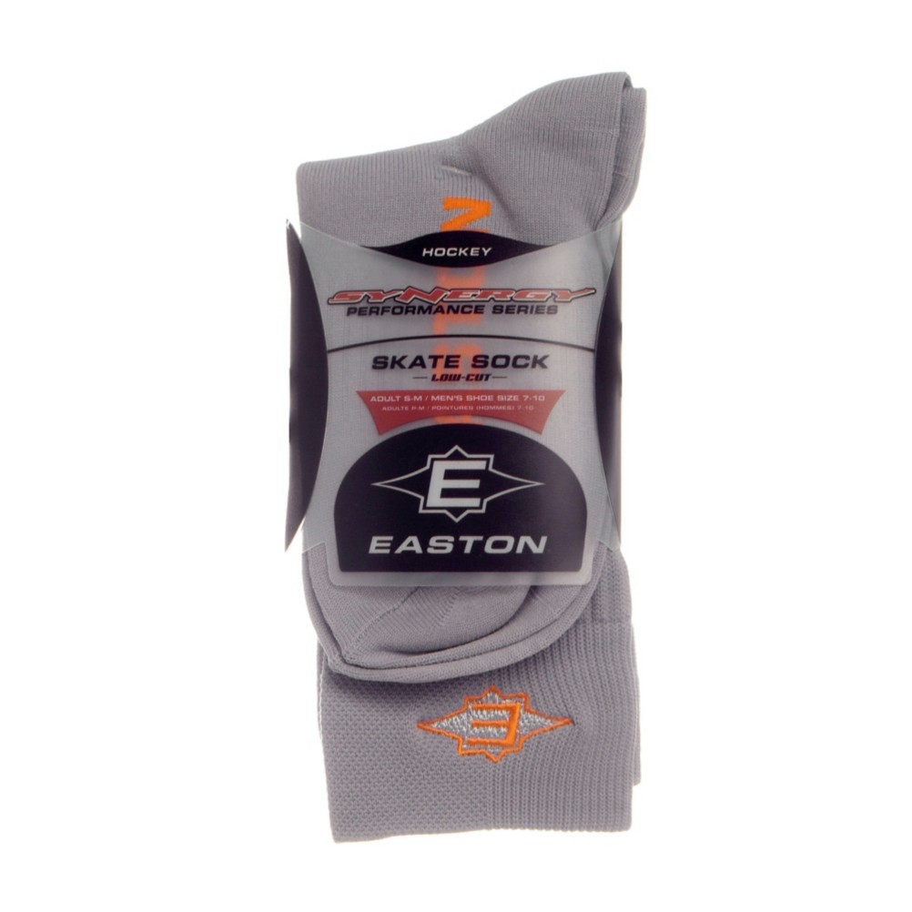 Easton Synergy Skate Low Cut Socks, Grey, medium