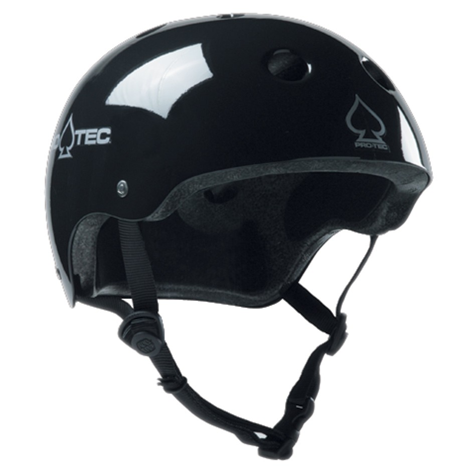 Pro-Tec The Classic Mens Skate Helmet, Black, swatch