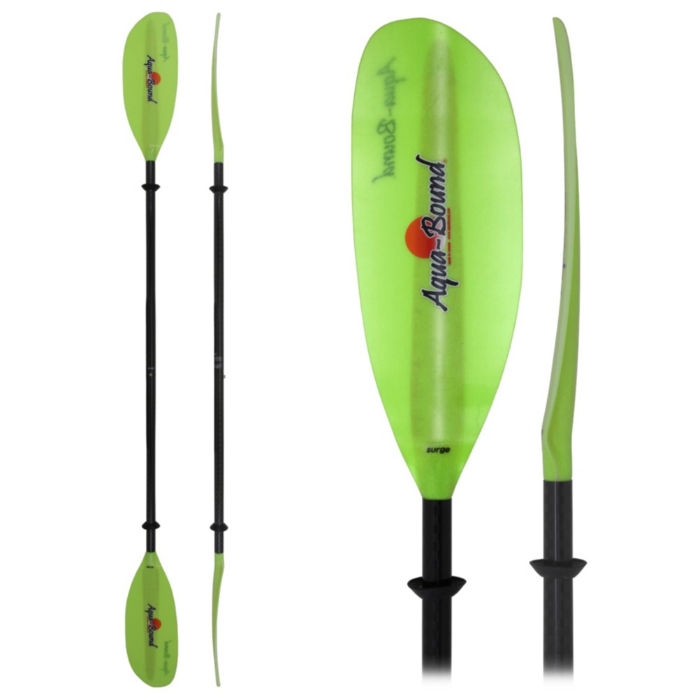 AquaBound Surge FG 2-Piece Kayak Paddle 2013, Green, medium