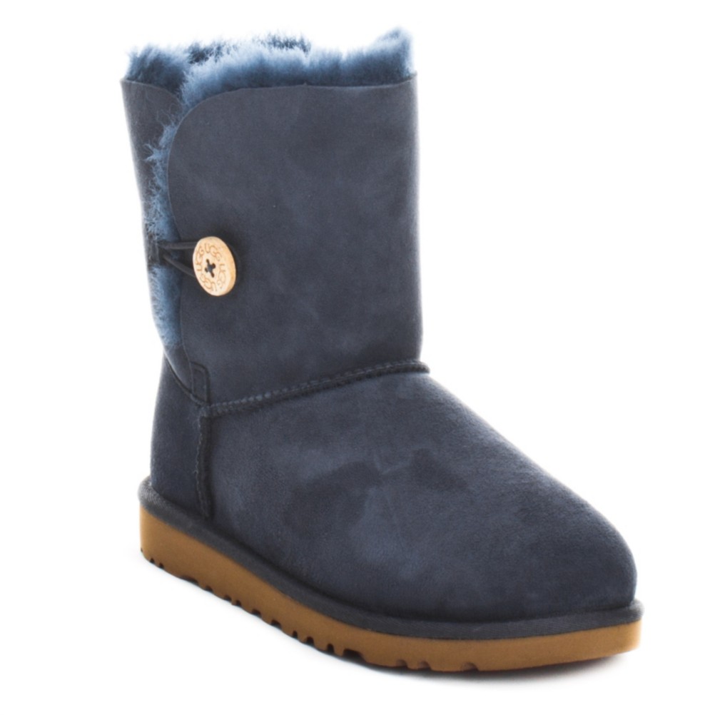 UGG Australia Bailey Button Girls Boots, Navy Blue, swatch