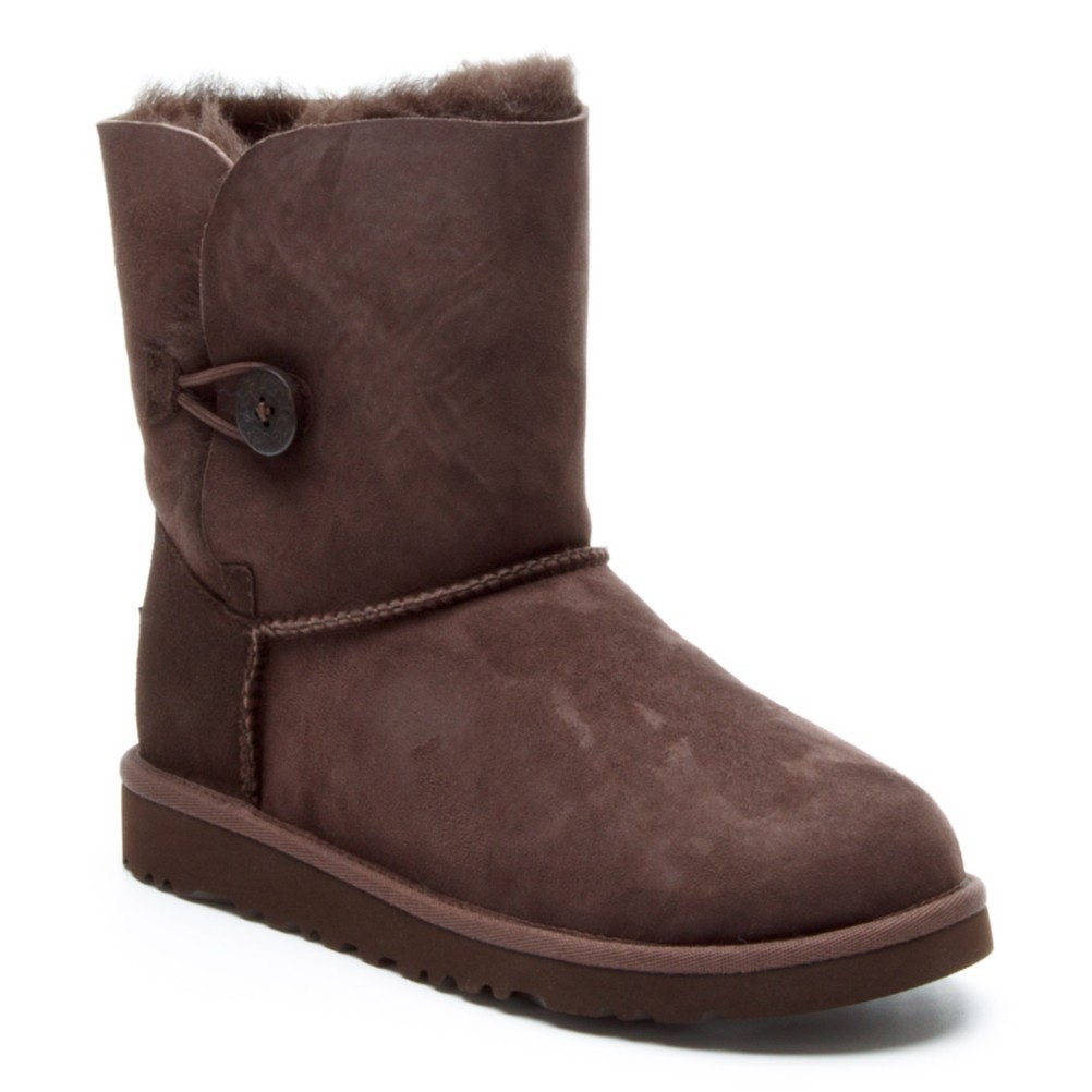 UGG Australia Bailey Button Girls Boots, Chocolate, swatch