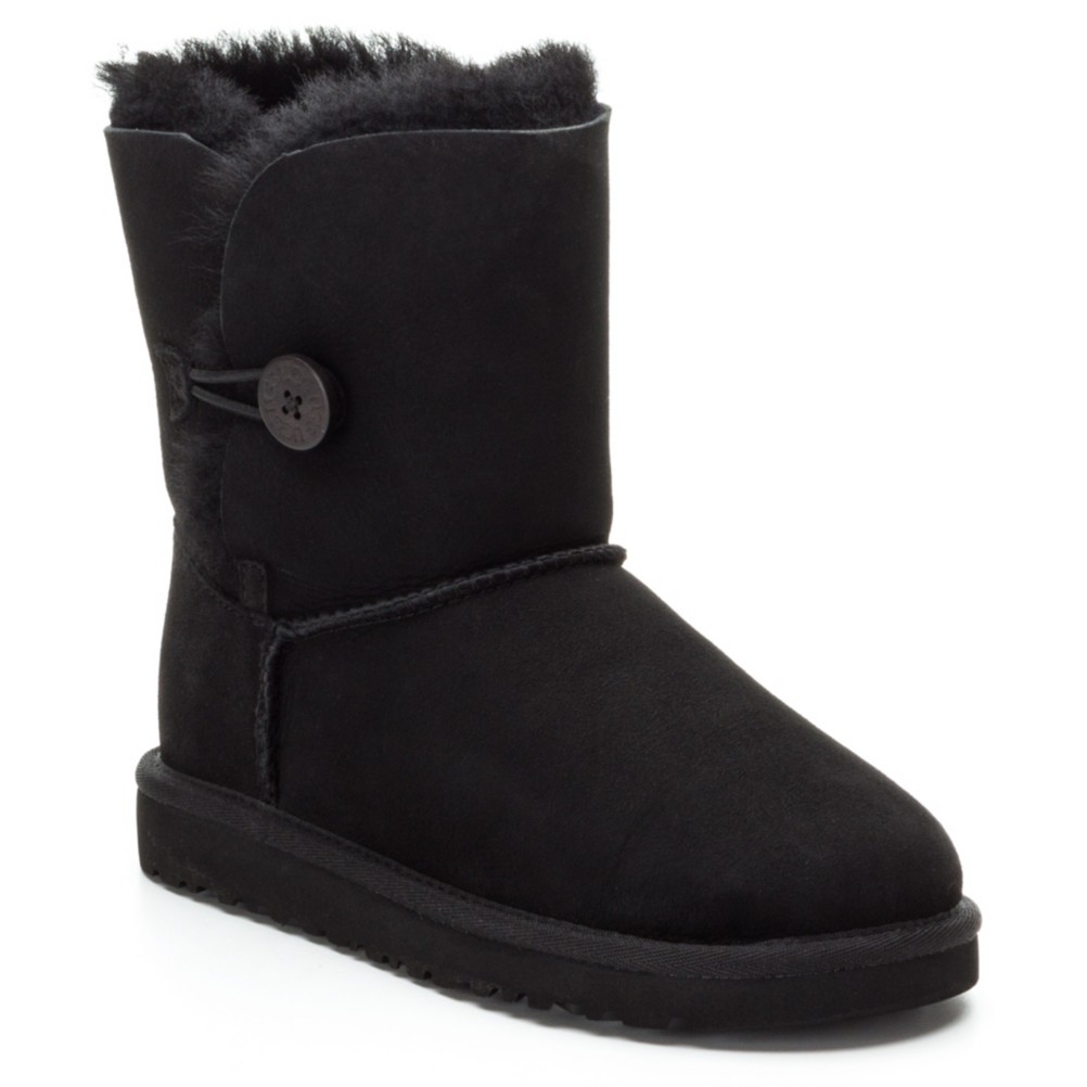 UGG Australia Bailey Button Girls Boots, Black, swatch