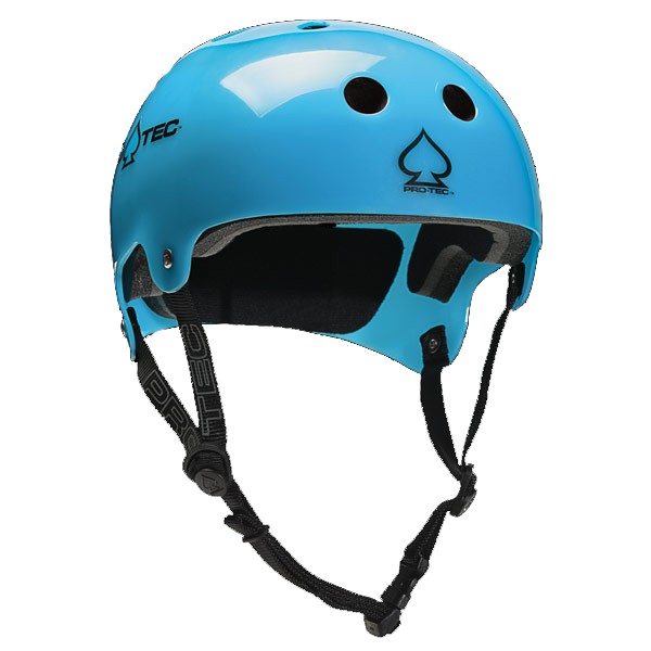 Pro-Tec Classic Bucky Mens Skate Helmet, Translucent Blue, medium