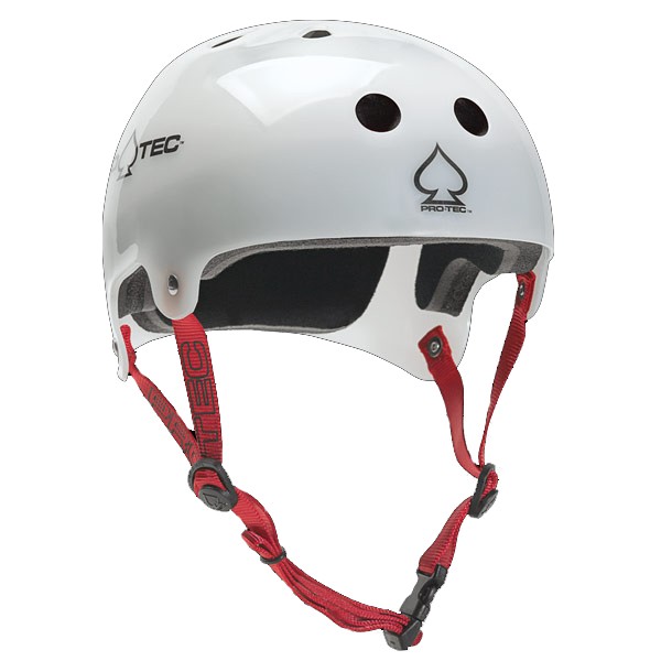 Pro-Tec Classic Bucky Mens Skate Helmet, Translucent White, swatch