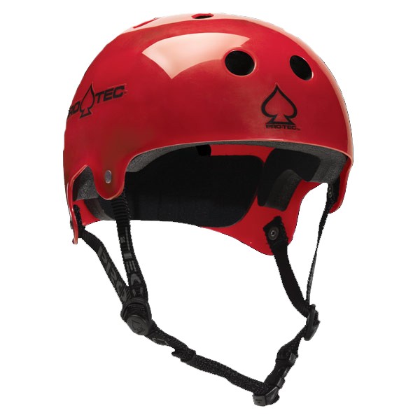 Pro-Tec Classic Bucky Mens Skate Helmet, Translucent Red, swatch