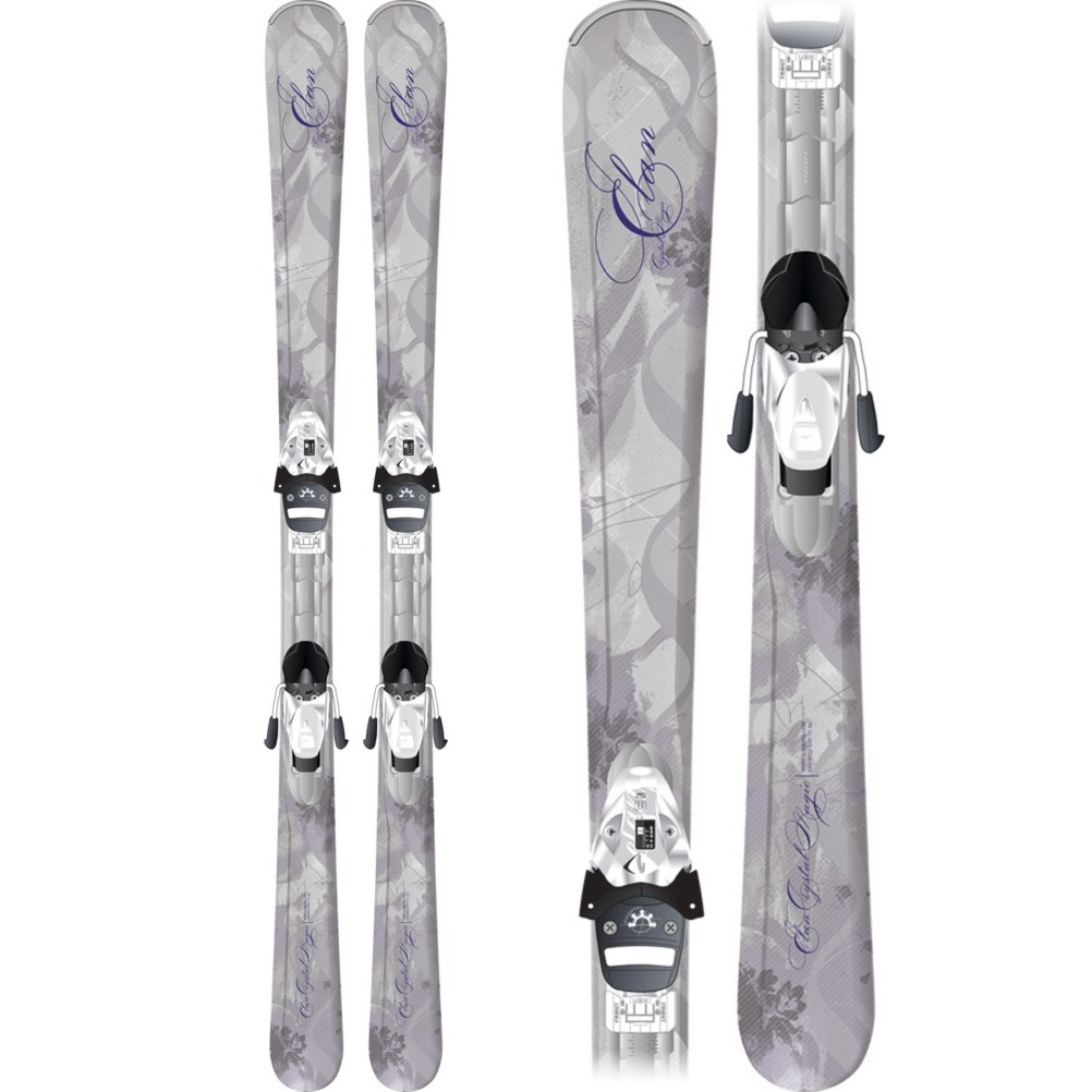 Elan Crystal Magic Womens Skis with ELW 9 QT Bindings 2011