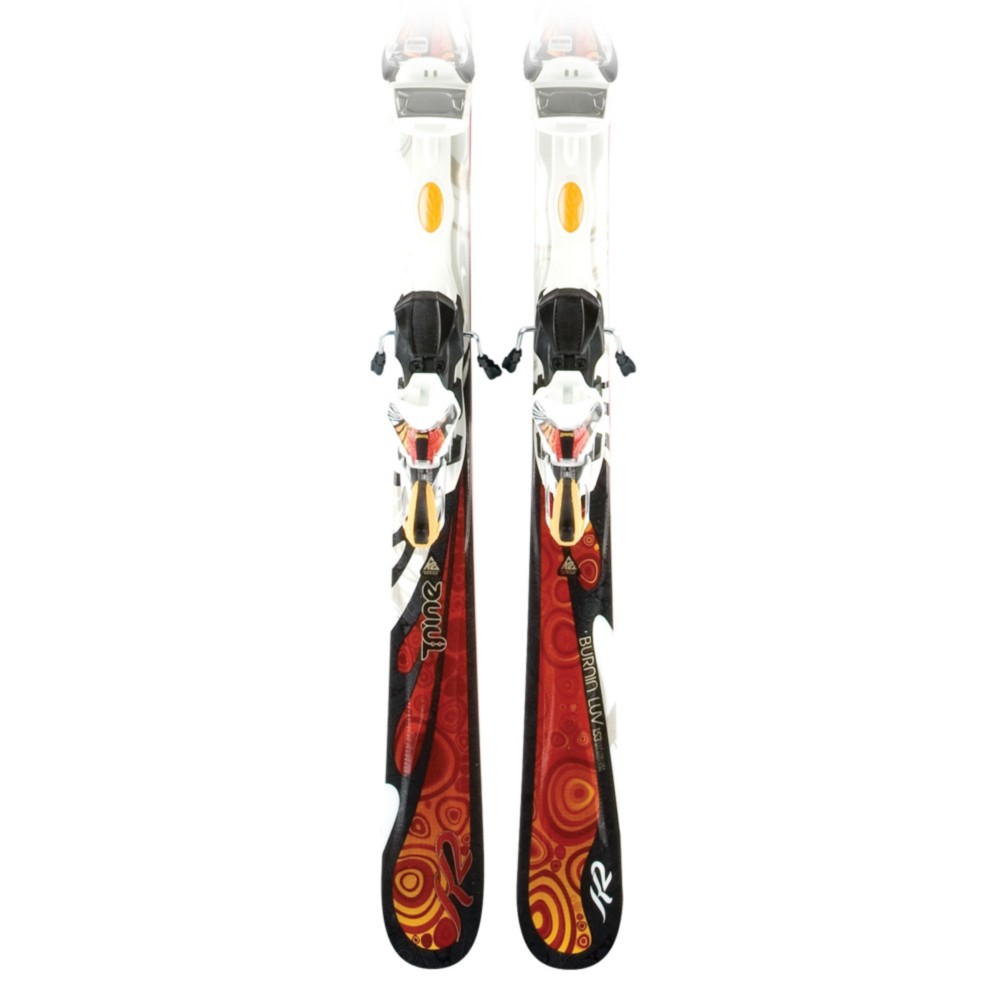 K2 T:Nine Burnin Luv Womens Skis with ERS 11.0 TC Bindings 2011