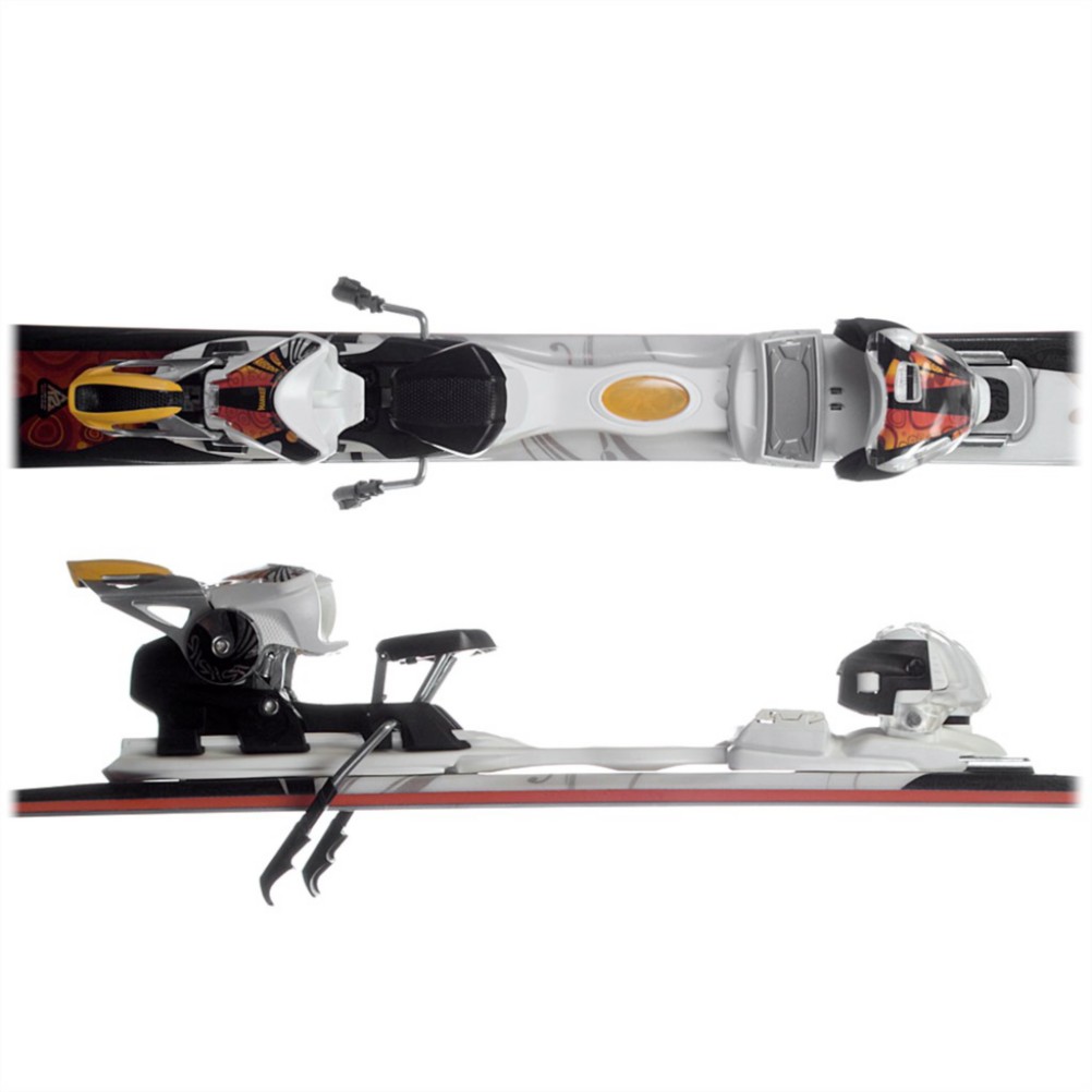 K2 T:Nine Burnin Luv Womens Skis with ERS 11.0 TC Bindings 2011