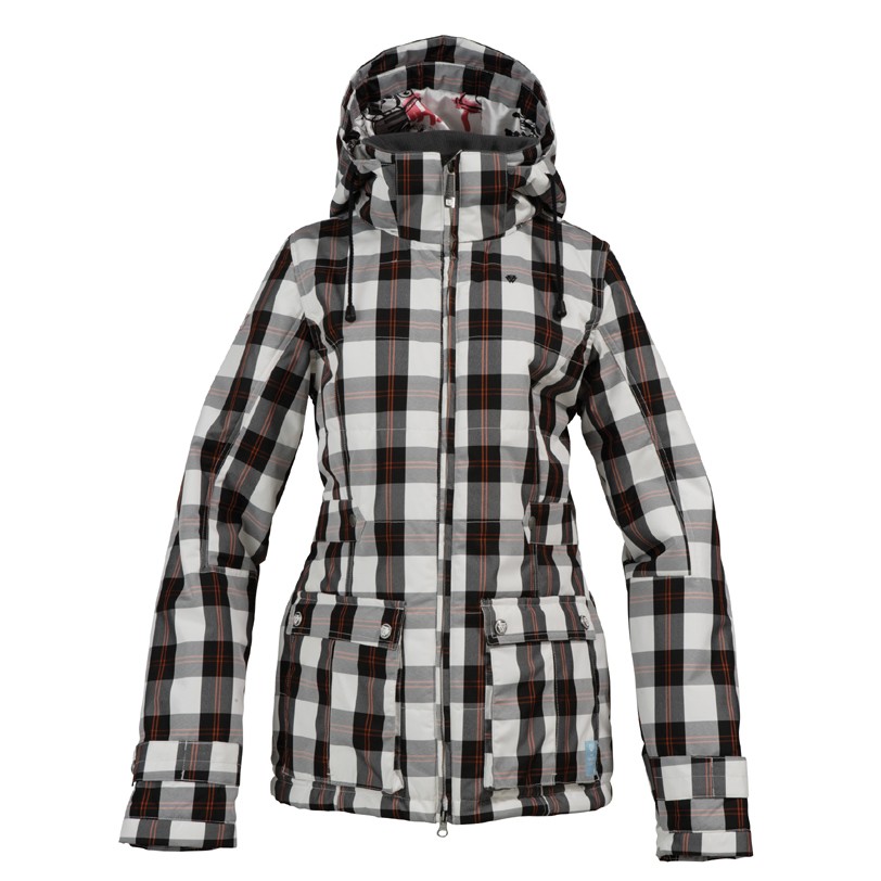 Burton White Collection Puffy Womens Insulated Snowboard Jacket 2010